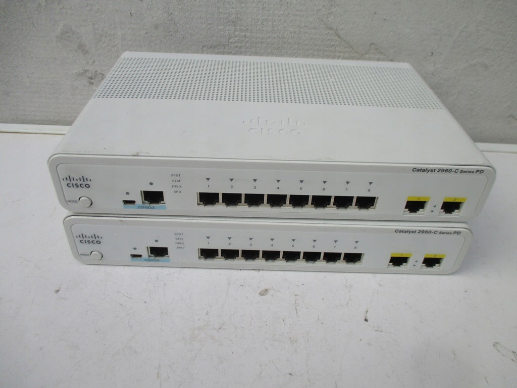 Cisco WS-C2960CPD-8TT-L 2960C PD Switch 8 FE, 2 x 1G, PoE+ LAN Base